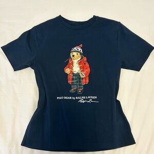 Polo Ralph Lauren Navy Bear Graphic Tee